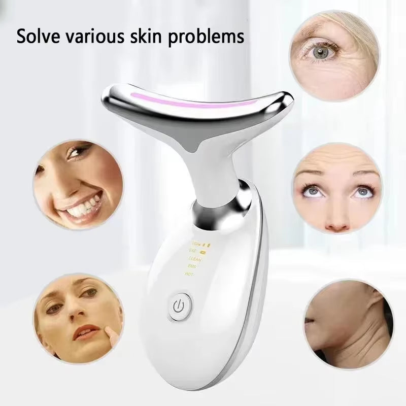 Face Machine Neck Lifting Beauty Device anti Wrinkle Facial Massager Skin Rejuvenation Thin Double Chin Vibrator Dropshipping